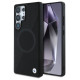 BMW Leather Half Textured MagSafe Case for Samsung Galaxy S25 Ultra - Black