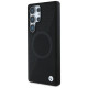 BMW Leather Half Textured MagSafe Case for Samsung Galaxy S25 Ultra - Black