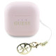 Guess TWS Guess Glossy Effect Printed Classic Logo & Charm Headphones - Pink