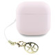 Guess TWS Guess Glossy Effect Printed Classic Logo & Charm Headphones - Pink
