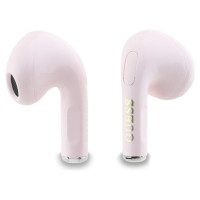 Guess TWS Guess Glossy Effect Printed Classic Logo & Charm Headphones - Pink
