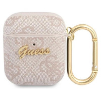 Guess 4G Script Metal Collection Case for AirPods 1 / 2 - Pink