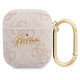 Guess 4G Script Metal Collection Case for AirPods 1 / 2 - Pink