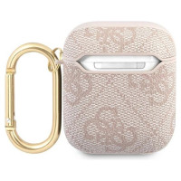 Guess 4G Script Metal Collection Case for AirPods 1 / 2 - Pink