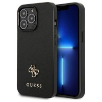 Guess Saffiano 4G Small Metal Logo case for iPhone 13 Pro / 13 6.1" - black
