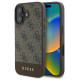Guess 4G Bottom Stripe Case for iPhone 16 Plus 6.7" - Brown