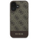 Guess 4G Bottom Stripe Case for iPhone 16 Plus 6.7" - Brown
