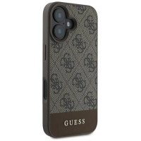 Guess 4G Bottom Stripe Case for iPhone 16 Plus 6.7" - Brown