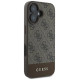 Guess 4G Bottom Stripe Case for iPhone 16 Plus 6.7" - Brown