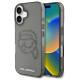 Karl Lagerfeld IML Rhinestones Karl Head Case for iPhone 16 Black