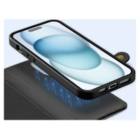 Dux Ducis Lawa Leather Case for iPhone 15 - Black