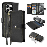 Dux Ducis Lawa Leather Case for iPhone 15 Pro Max - Black
