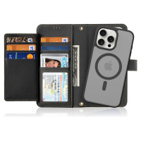 Dux Ducis Lawa Leather Case for iPhone 15 Pro Max - Black