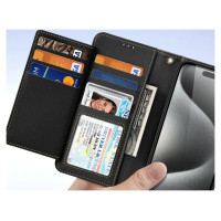 Dux Ducis Lawa Leather Case for iPhone 15 Pro Max - Black