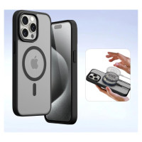 Dux Ducis Lawa Leather Case for iPhone 15 Pro Max - Black
