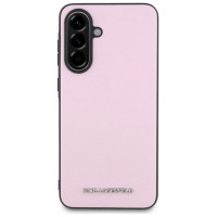 Karl Lagerfeld Saffiano Metal Logo Case for Samsung Galaxy A56 - Pink