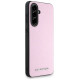 Karl Lagerfeld Saffiano Metal Logo Case for Samsung Galaxy A56 - Pink