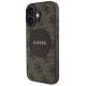 Guess 4G Circle Classic Logo MagSafe case for iPhone 16 - brown