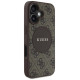 Guess 4G Circle Classic Logo MagSafe case for iPhone 16 - brown