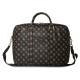 Guess 4G Peony Front Pocket Zipper Triangle Logo Laptop Bag 16" - Black