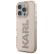 Karl Lagerfeld IML Rhinestones Logo iPhone 16 Pro Case - Pink