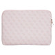 Guess Sleeve 4G Zipper Pocket Triangle Logo 14" Laptop Bag - Pink