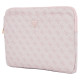 Guess Sleeve 4G Zipper Pocket Triangle Logo 14" Laptop Bag - Pink