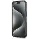 Karl Lagerfeld Liquide Glitter Monogram Gradient iPhone 15 Case - Black