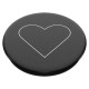 Popsockets 2 White Heart Black Holder and Phone Stand