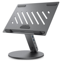 Spigen LD204H Stand + Hub 6-in-1 - Gray