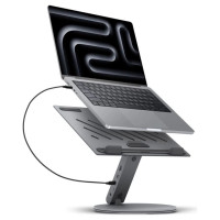 Spigen LD204H Stand + Hub 6-in-1 - Gray