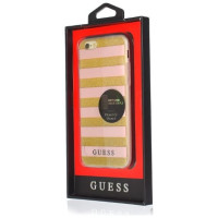Guess GUHCP6STGPI iPhone 6/6S pink hardcase Ethnic Chic Stripes 3D