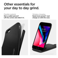 Spigen Liquid Air Case for iPhone 7 / 8 / SE 2020 / SE 2022 - Black