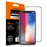 Spigen Glass FC Tempered Glass with Black Frame for iPhone X / XS / 11 Pro
