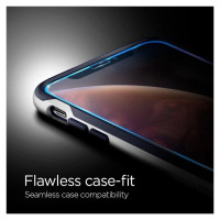 Spigen Glass FC Tempered Glass with Black Frame for iPhone X / XS / 11 Pro