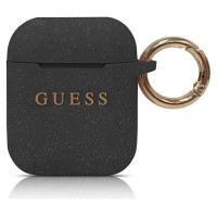 Guess GUACCSILGLBK AirPods cover black/black Silicone Glitter