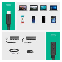 Ugreen 40574 USB-C - USB-C 5Gb/s cable 0.5m - black