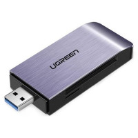 Ugreen SD / micro SD / CF / MS card reader for USB 3.0 gray (50541)