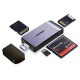 Ugreen SD / micro SD / CF / MS card reader for USB 3.0 gray (50541)