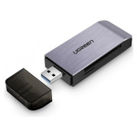 Ugreen SD / micro SD / CF / MS card reader for USB 3.0 gray (50541)