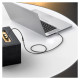 Ugreen AV118 10595 cable 3.5 mm mini jack (male) / 3.5 mm mini jack (female) 3m - silver