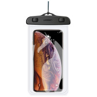 Ugreen LP186 60959 case waterproof IPX8 for 4-6.5" smartphone - black and transparent