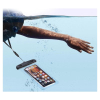 Ugreen LP186 60959 case waterproof IPX8 for 4-6.5" smartphone - black and transparent