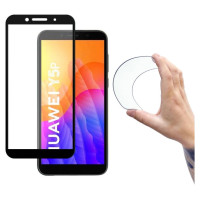 Wozinsky Full Cover Flexi Nano Glass Hybrid Screen Protector with frame for Huawei Y5p black
