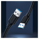 Ugreen cable USB 2.0 cable (male) - USB 2.0 (male) 1 m black (US128 10309)