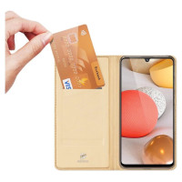 Dux Ducis Skin Pro Bookcase type case for Samsung Galaxy A42 5G golden