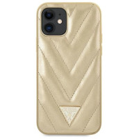Guess GUHCP12SPUVQTMLBE iPhone 12 mini 5.4" gold/gold hardcase V-Quilted Collection