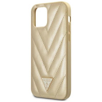 Guess GUHCP12SPUVQTMLBE iPhone 12 mini 5.4" gold/gold hardcase V-Quilted Collection