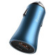 Baseus Golden Contactor Pro fast car charger USB Type C / USB 40 W Power Delivery 3.0 Quick Charge 4+ SCP FCP AFC + USB Type C cable - Lightning blue (TZCCJD-03)