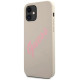 Guess GUHCP12SLSVSGP iPhone 12 mini 5.4" gray pink/grey pink hardcase Silicone Vintage